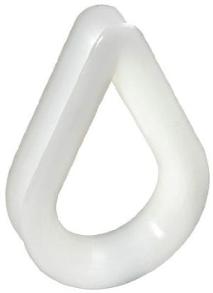 Kausche, weißes Nylon Ø 10 mm