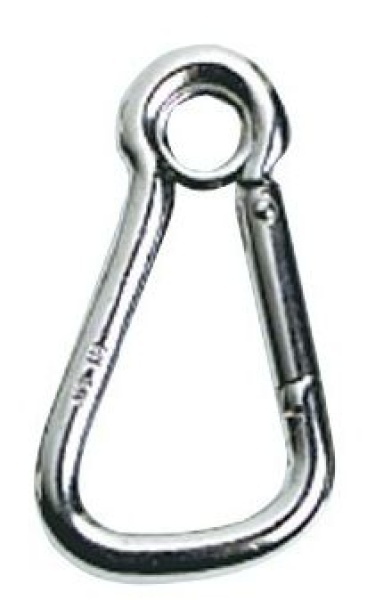 Karabinerhaken AISI 316 m. Auge weit Öffnung 10 mm
