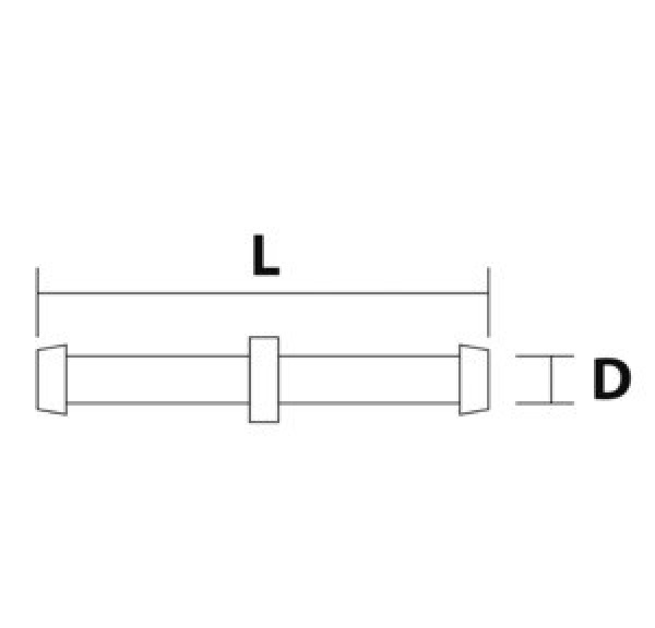 Verbindungsstück für Treibstoffschlauch, aus Kunststoff