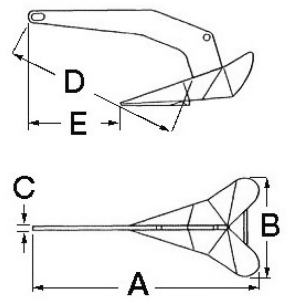 DTX Edelstahlanker 16 kg