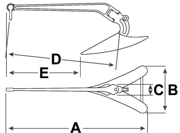 Lewmar CQR-Pflugscharanker 9 kg