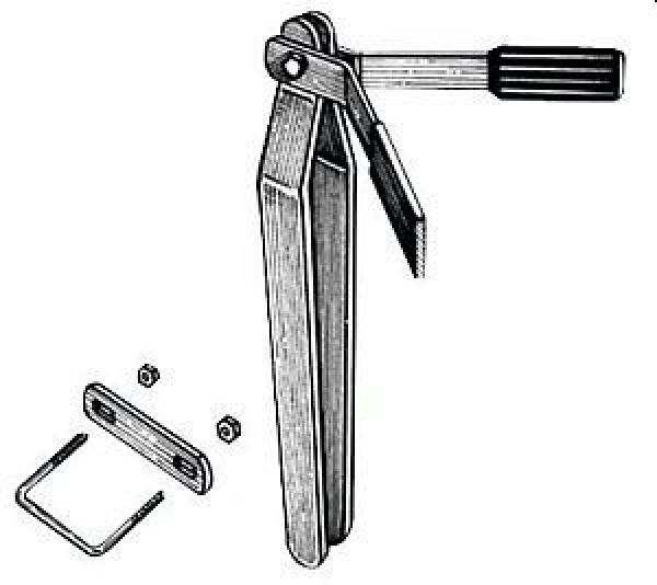 Bughalter, komplett H 50 cm