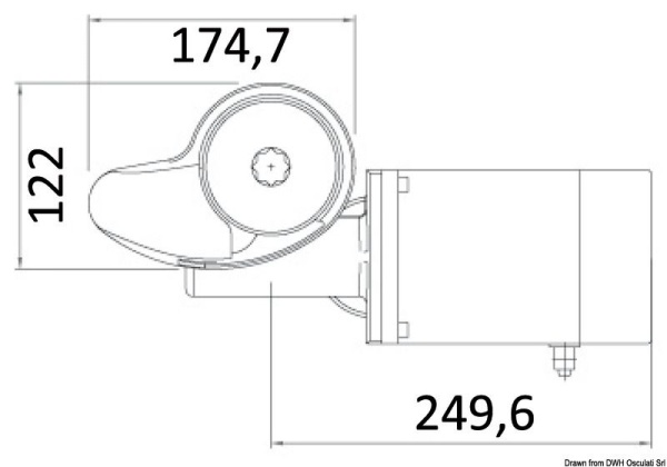 ITALWINCH Ankerwinde Smart 12V 500W, Kettennuss 6 mm, Niedrieg, ohne Spillkopf - Zusatzbild 2