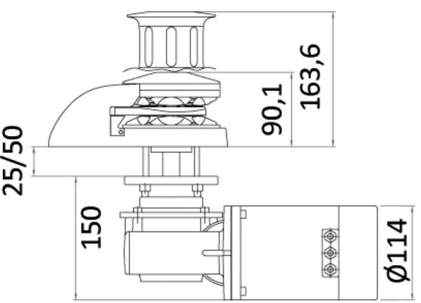 Italwinch Smart Plus Ankerwinde 1700W 24V - 10 mm tief - Zusatzbild 1