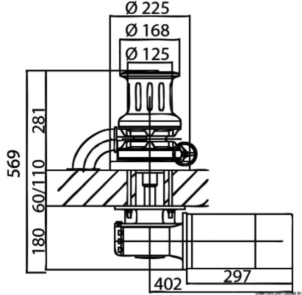 ITALWINCH Ankerwinde Star Plus 24V, 2700W Kettennuss Ø 12 mm