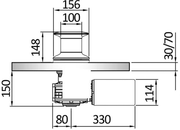 Italwinch Heron Ankerwinde 2000 W - 24 V mit Spill - Zusatzbild 2