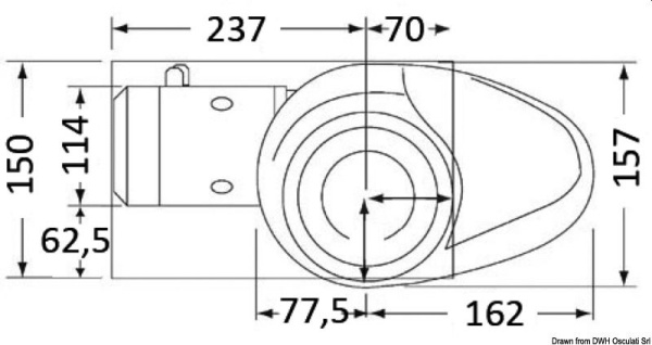Lewmar Kettennuss Ø 6 mm einzeln, Leine Ø 12-14 mm - Zusatzbild 1