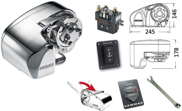 Ersatzteile für Lewmar Pro-Series Kettennuss 6 mm