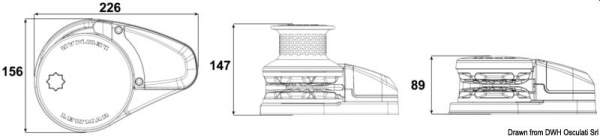 LEWMAR VX2 GD/GO Ankerwinden-Set, 700W , Kettennuss Ø 6 mm