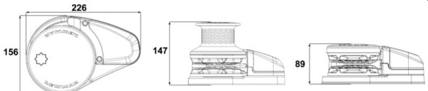 VX2+ GD 24 V Ankerwinden-Set 1000 W 8mm, 16,1 kg