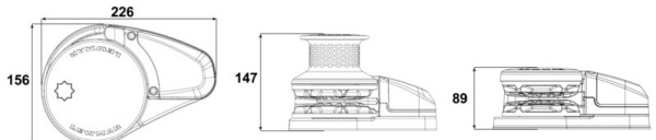 VX2+ GO 24 V Ankerwinden-Set 1000 W 8mm, 16,1 kg