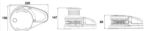 VX2+ GO 24 V Ankerwinden-Set 1000 W 10 mm, 16,1 kg