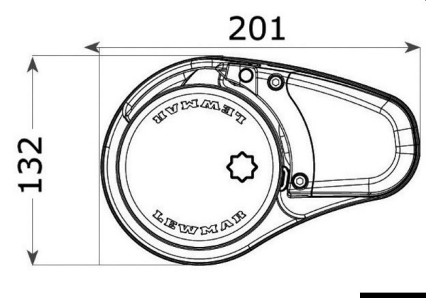 Lewmar VX1L 12V 500W Ankerwinden-Set 6/7 mm ohne Spillkopf