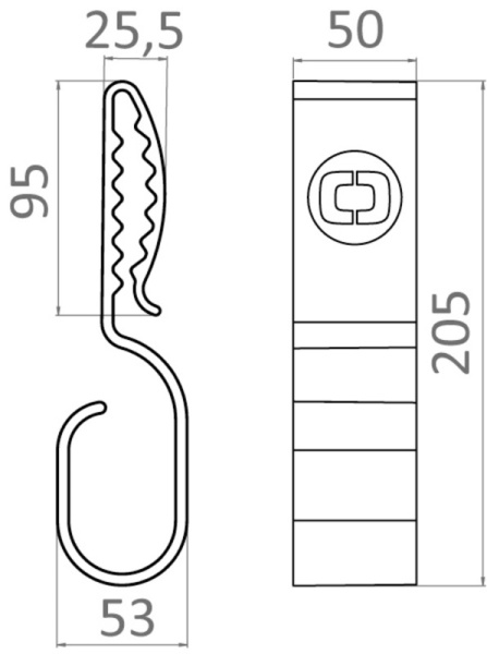 Kabelhalter Cable Hook mit Band