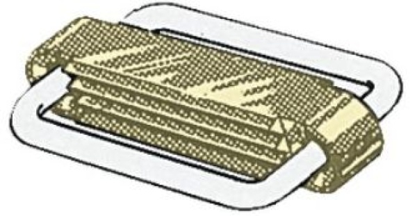 SeaSure VA-Stahl Schnalle, geschlossen 40 mm
