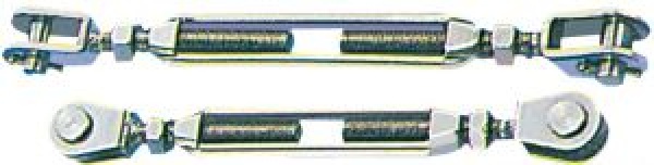 Wantenspanner m. zwei festen Gabeln AISI 316 5 mm