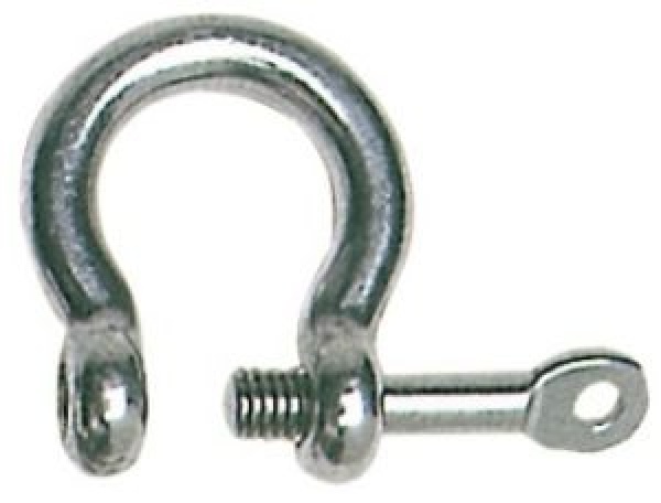 Geschweifter Schäkel Schlüsselbolzen AISI 316 4 mm
