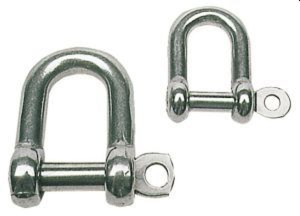 Schäkel aus rostfreiem Stahl AISI 316 6 mm