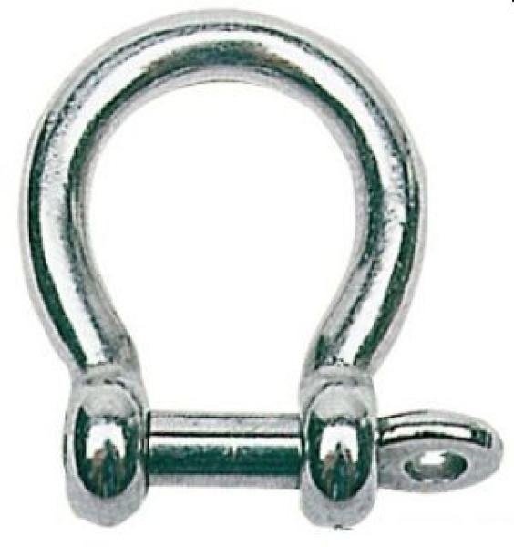 Geschweifter Schäkel AISI 316 5 mm