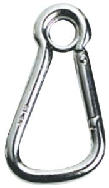 Karabinerhaken AISI 316 m. Auge weit Öffnung 14 mm
