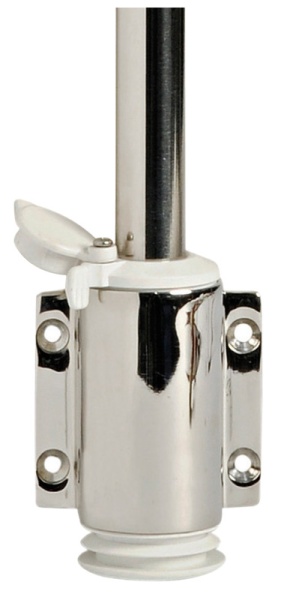 Lampenschaft ausziehbar 60cm Kunstofflicht weiß