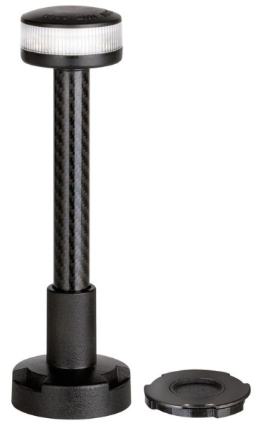 360° drahtloser Leuchtstab, weiß 100 cm Kunststoff-Halterung