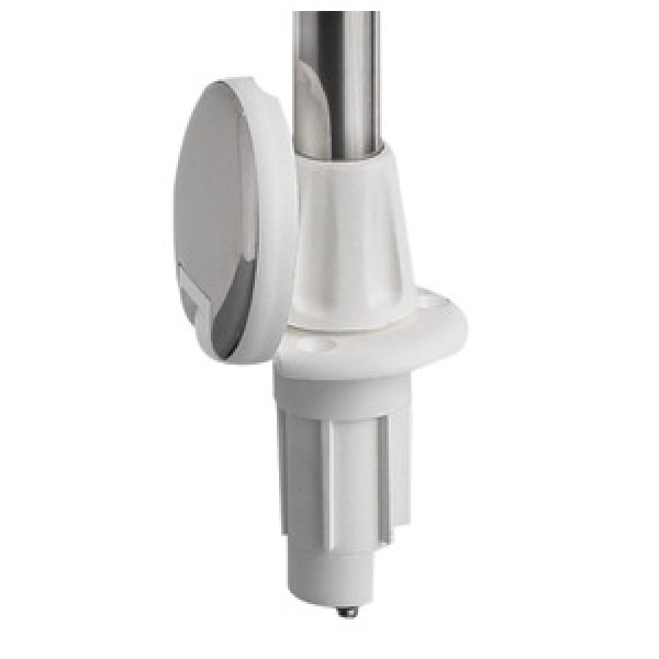 Teleskoplampenschaft, weiß 100 cm