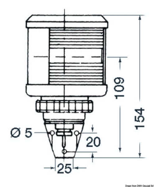 DHR Navigationslicht rot 360° 25 W