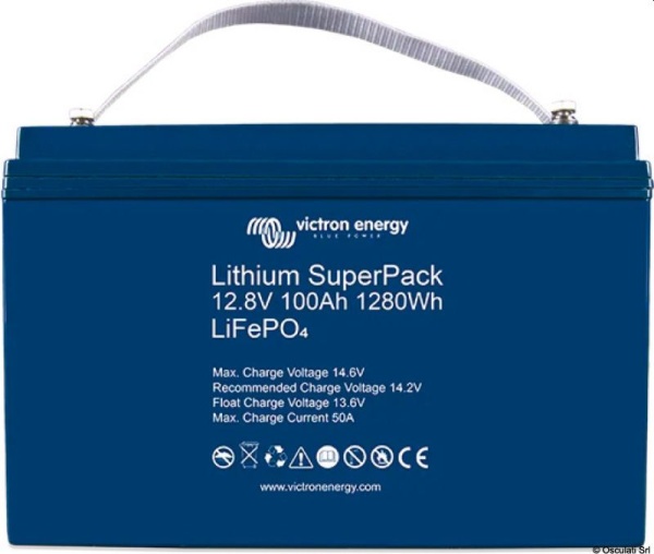 SuperPack 12,8 V/100 Ah - eine Lithiumbatterie (M8)