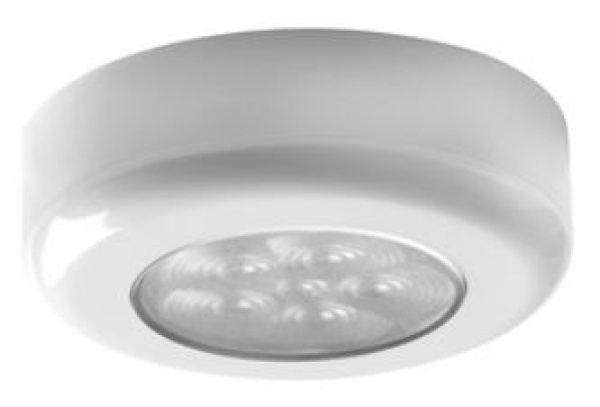 Deckenleuchte ABS-Gehäuse, weiß m. 6 weißen LEDs - Zusatzbild 1