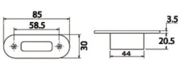 Wasserdichte Orientierungsleuchte m. blauem LED - Zusatzbild 1