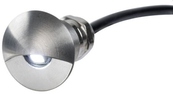 LED-Orienterungslicht, weiß VA-Stahl-Gehäuse, hochglanzpoliert