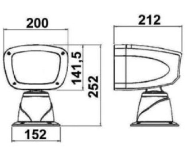 Elektro-Scheinwerfer HID 24 V