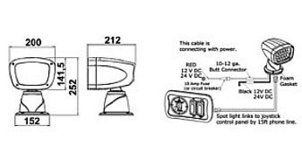 Elektro LED-Scheinwerfer 24 V