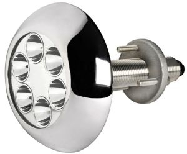 Unterwasserscheinwerfer 6x3W LEDs blau m.Stiften