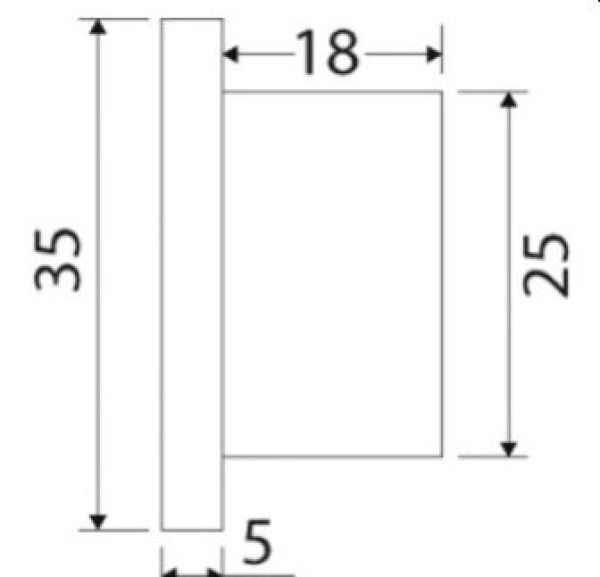 LED-Einbau-Orientierungslicht oben/unten blau - Zusatzbild 1