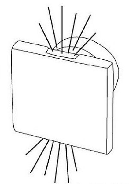 LED-Einbau-Orientierungslicht oben/unten weiß