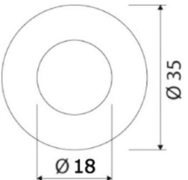 LED-Einbau-Orientierungslicht, frontal blau - Zusatzbild 1