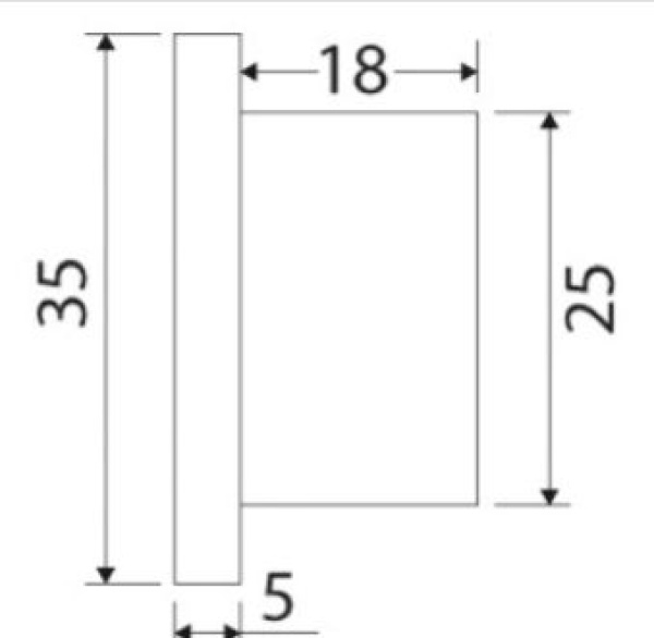 LED-Einbau-Orientierungslicht, blau 12/24V 3W - Zusatzbild 1