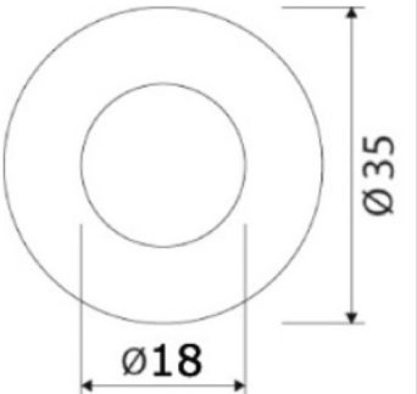 LED-Einbau-Orientierungslicht, blau 12/24V 3W - Zusatzbild 2