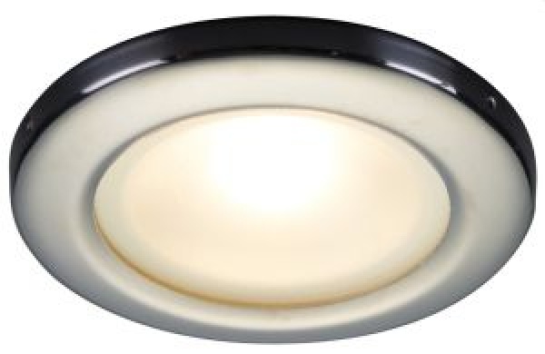Vega II LED-Einbaudeckenleuchte, hochglanzpoliert weiß