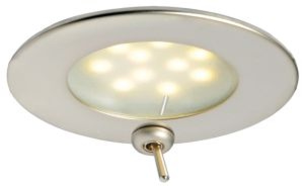 LED-Einbauleuchte Atria Nickelfarbe, satiniert 2,4 W
