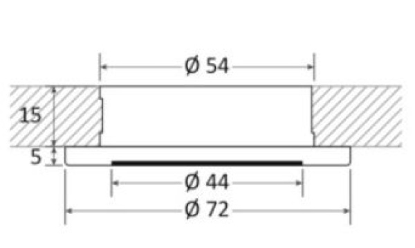 Polis extraflache LED-Einbaulicht, dimmbar weiß - Zusatzbild 1