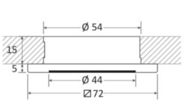 Propus extrafl. LED-Einbaulicht dimmbar weiß - Zusatzbild 1