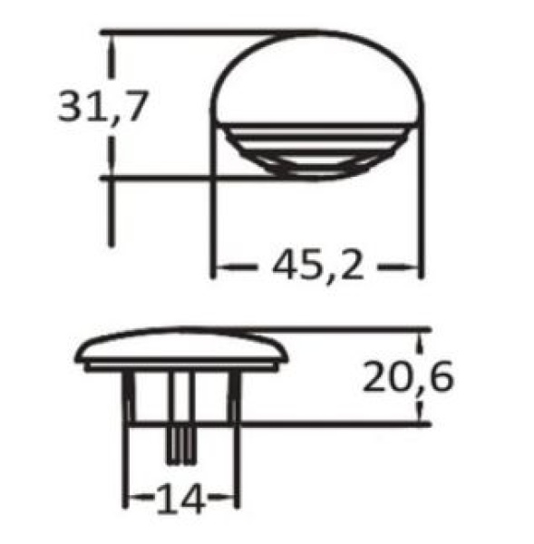 Eingebaute LED-Orienterungsleuchte, verchromt Lumen: 5 - Zusatzbild 1