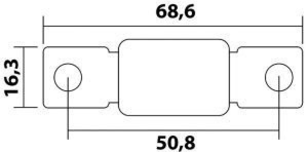 Standardisierte Hochleistungssicherung Mega 200 A