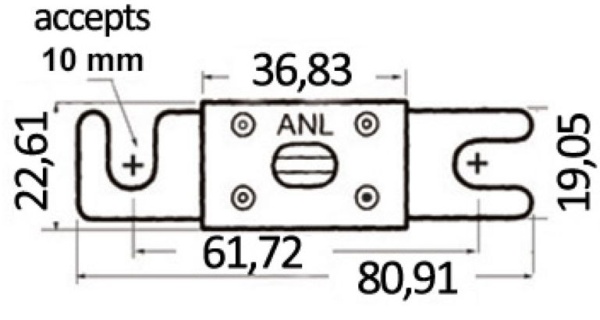 Sicherung Typ "ANL" 400 A