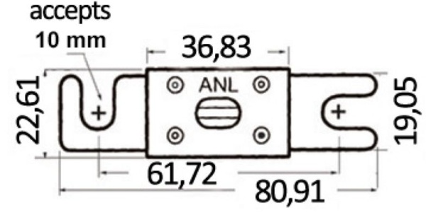 Sicherung Typ "ANL" 130 A