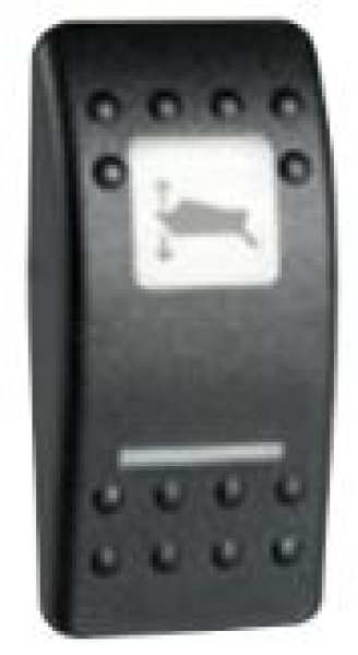 Wippschalter, beleuchtend WC-Pumpe B