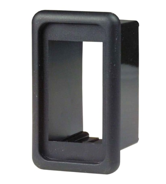 Kunststoffrahmen f. Einzelschalter schwarz